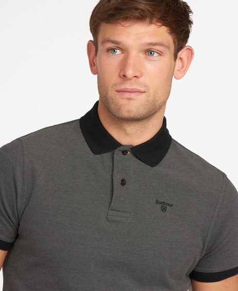 Barbour Sports Mix Polo Shirt — Black