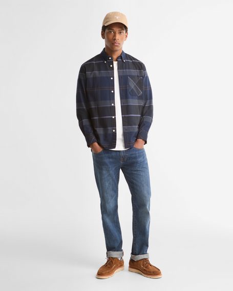 Barbour Mineral Tartan Dunoon Authentic Shirt — Midnight Loch