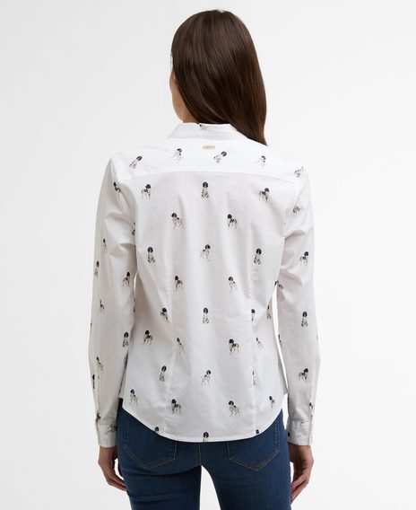 Barbour Brambles Tailored Long-Sleeved Shirt — Dog Print