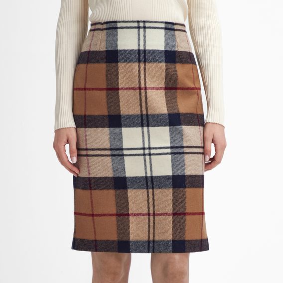 Barbour Rosa Tartan Midi Skirt