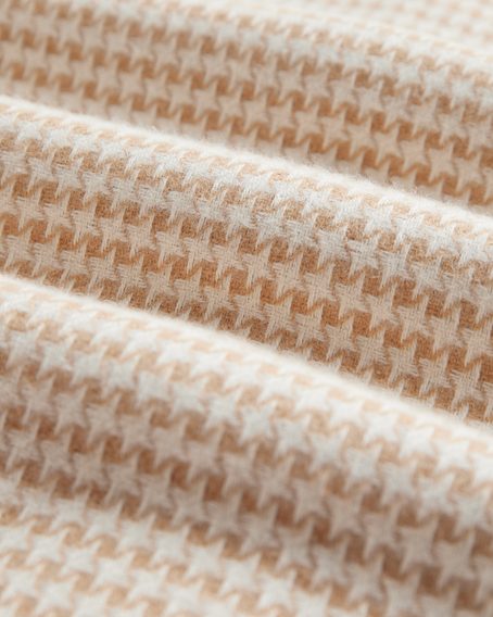 Portuguese Flannel Abstract Pied Poule — Cream
