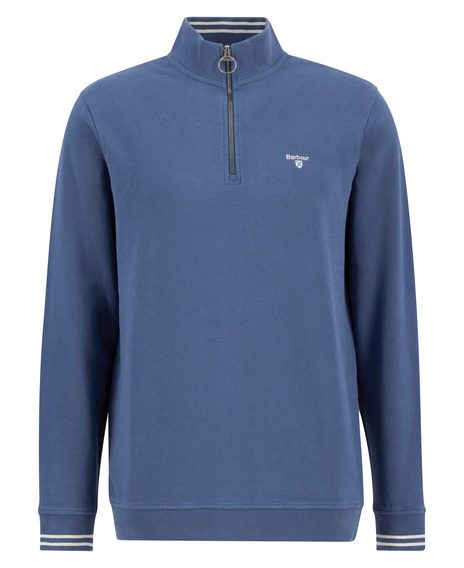 Barbour Rosford Half-Zip Sweatshirt — Dark Denim