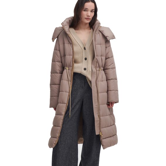 Barbour Mannue Puffer Jacket — Honey