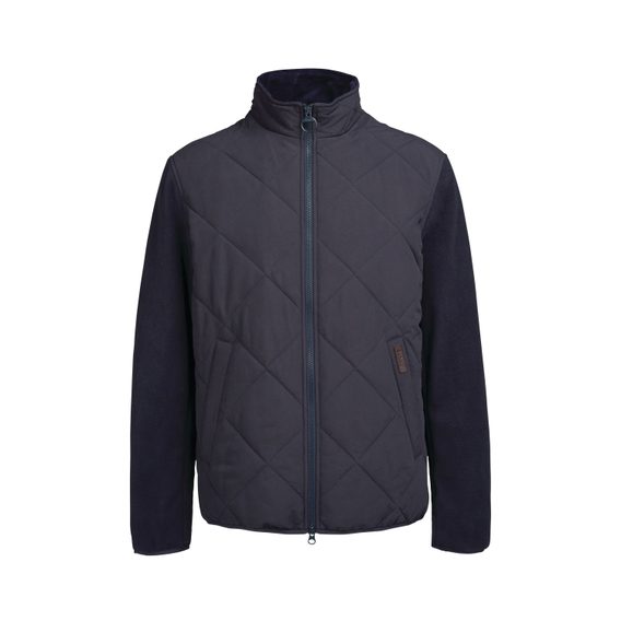 Barbour Hybrid Fleece Jacket — Navy