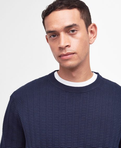 Barbour Cathil Crew Neck Jumper — Classic Navy