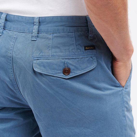 Egyszínű rövidnadrág Barbour Neuston Twill Shorts - Force Blue