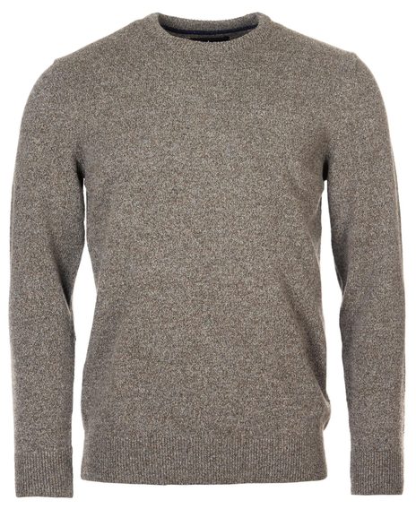 Barbour Tisbury Crew Neck Sweater — Grey Marl