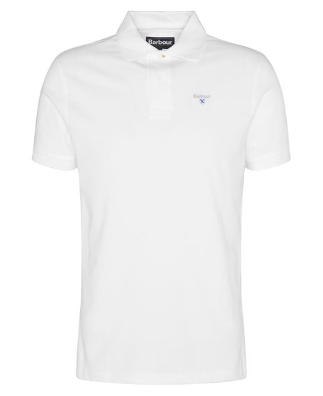 Barbour Sports Polo Shirt — Classic White