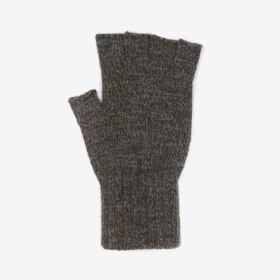 Barbour Fingerless Gloves — Green