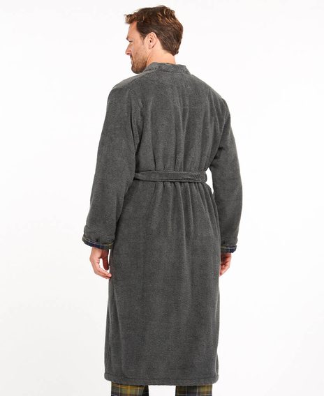 Fürdőköntös Barbour Lachlan Dressing Gown - Charcoal