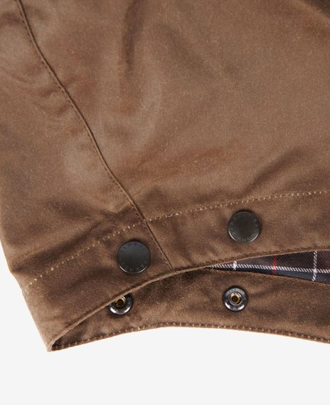 Barbour Waxed Cotton Hood — Bark