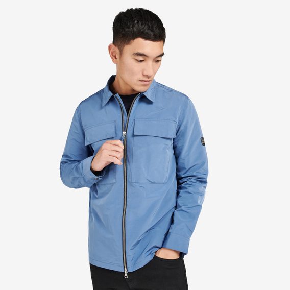 Cipzáras overshirt Barbour International Ray - Blue Horizon