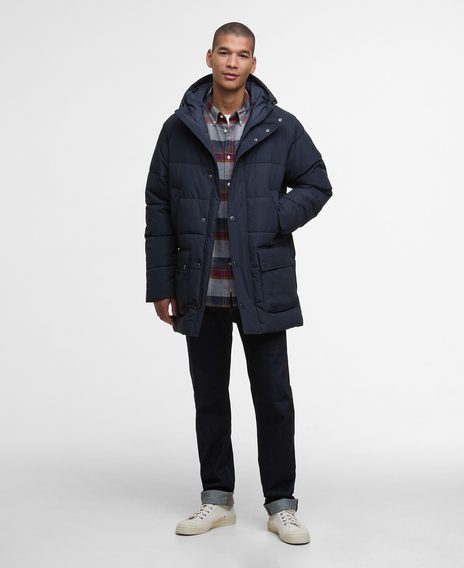 Barbour Bedale Puffer Jacket — Dark Navy