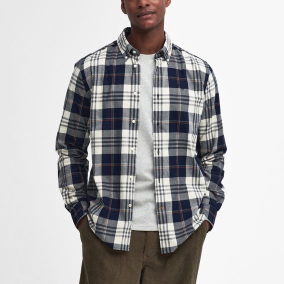 Barbour Edgar Tailored Shirt — Navy
