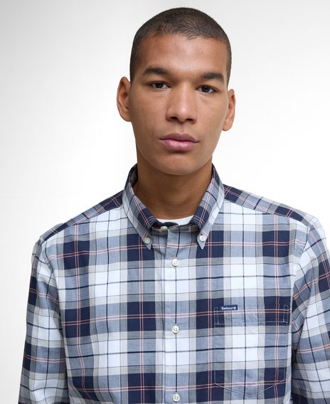 Barbour Wetheram Tailored Long-Sleeved Shirt — Riverstone Tartan