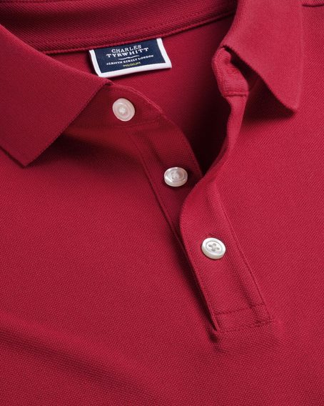 Charles Tyrwhitt Pique Polo — Red