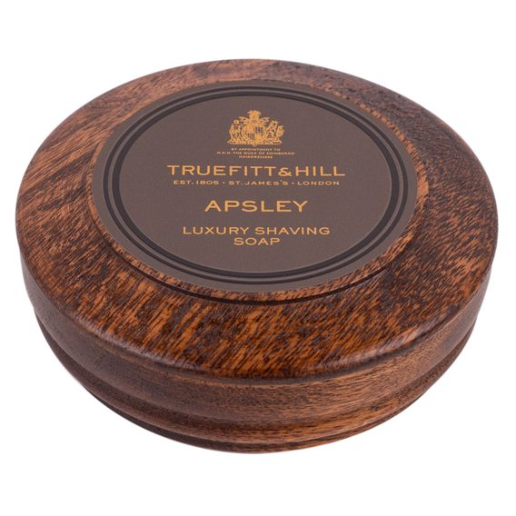 Truefitt & Hill Apsley borotvaszappan egy fa tálkában