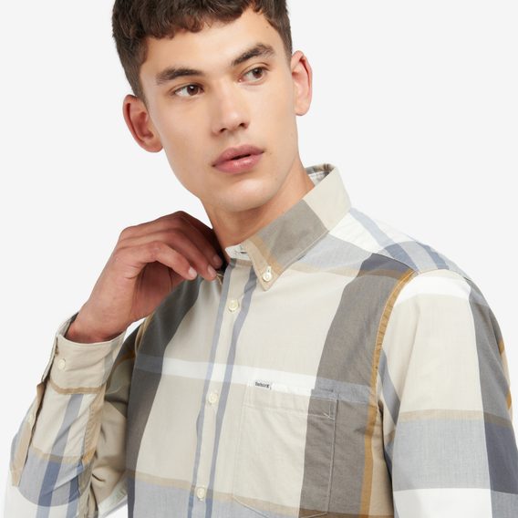 Barbour Harris Tailored Shirt — Amble Sand Tartan