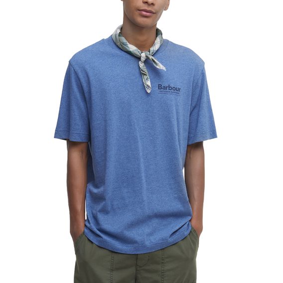 Barbour Thornley Relaxed Graphic T-Shirt — Chambray