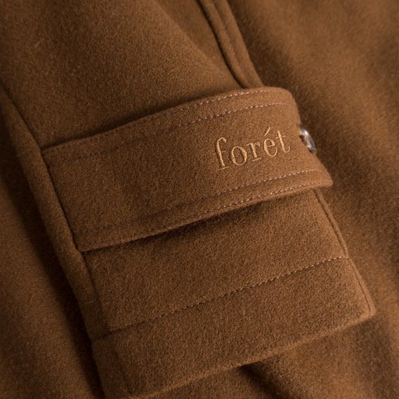 forét Shelter Long Wool Coat — Brown