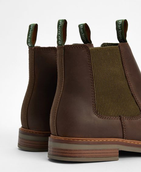 Barbour Farsley Chelsea Boots — Coffee Brown