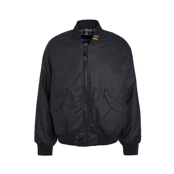 Barbour JBS Wax Flight Jacket — Classic Black