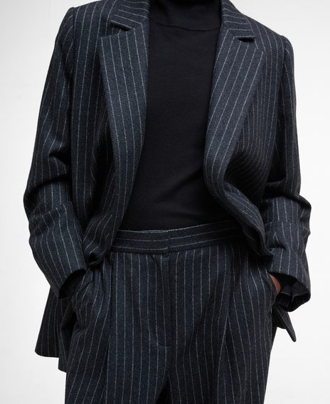 Barbour Blakely Striped Wide-Leg Trousers