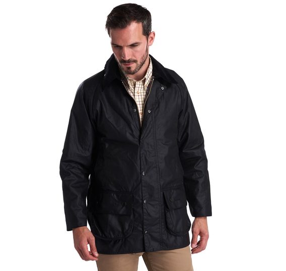 Barbour Beaufort Wax Jacket — Black