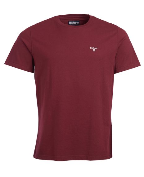 Barbour Essential Sports T-Shirt — Deep Red