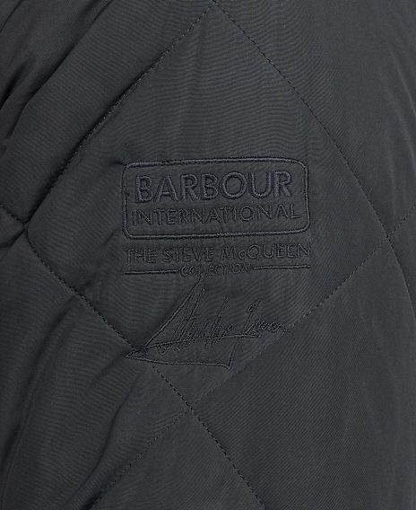 Steppelt kabát Barbour International Steve McQueen™ Quilted Merchant Jacket - Black