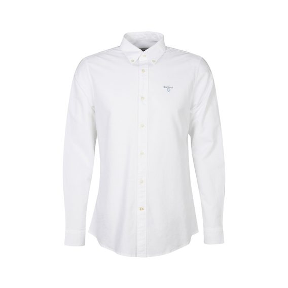 Barbour Oxford Tailored Long-Sleeved Shirt — White