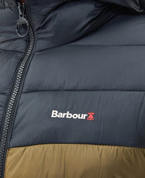 Barbour Kendle Baffle steppelt kabát — Beech