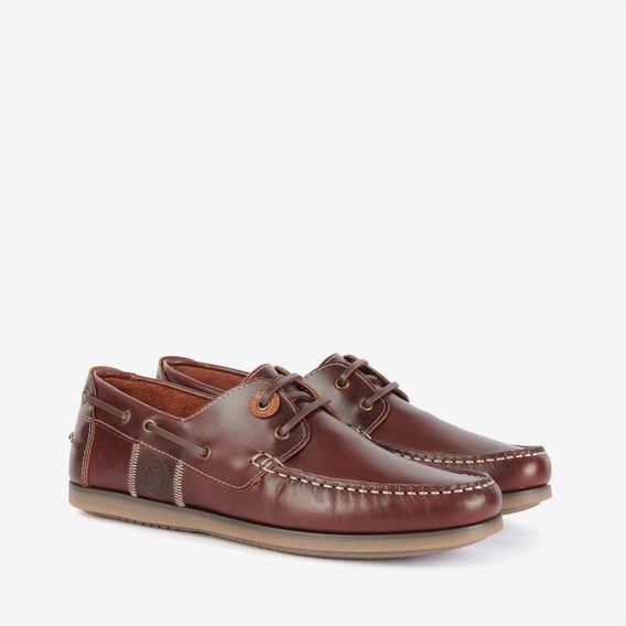 Barbour Wake Boat Shoes — Coffee Brown