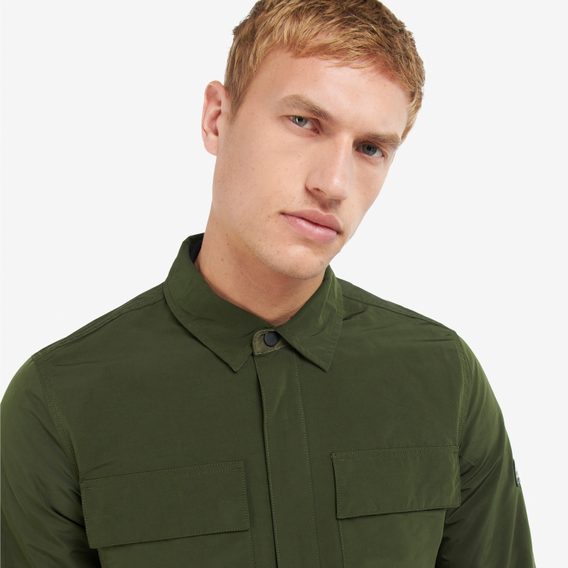 Cipzáras overshirt Barbour International Cylinder - Forest