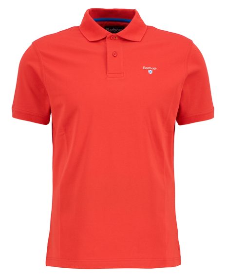Barbour Active Tailored Fit Polo Shirt — Risk Red