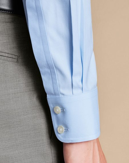 Charles Tyrwhitt Non-Iron Twill Shirt — Sky Blue