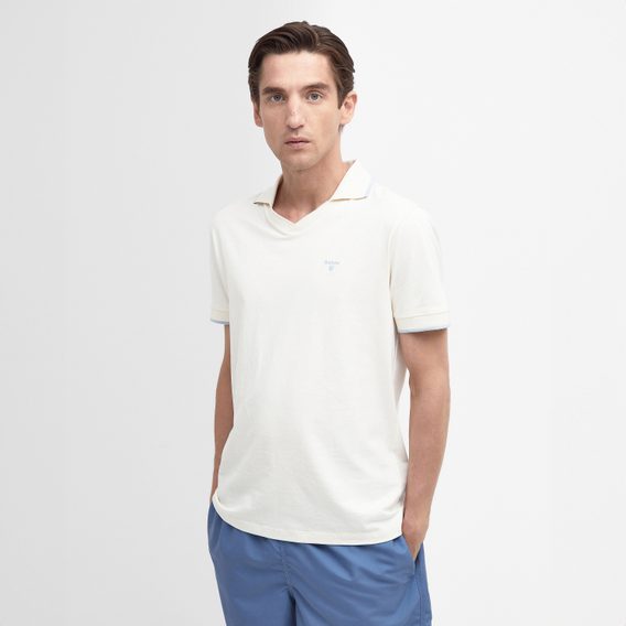 Barbour Northwood Polo Shirt — Ecru