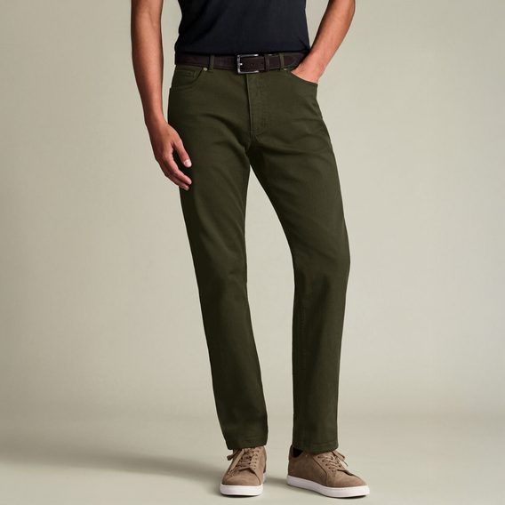 Charles Tyrwhitt 5 Pocket Jeans — Forest Green