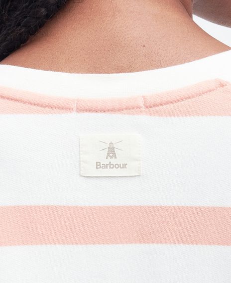 Barbour Longfield Sweatshirt — Soft Apricot