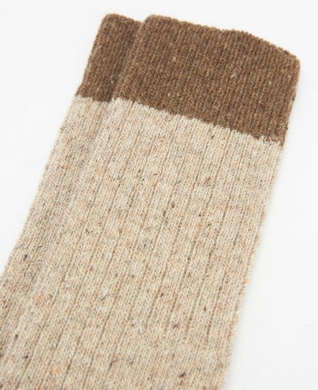 Barbour Houghton Socks — Biscuit