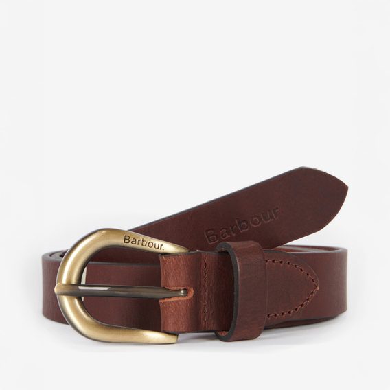 Barbour Allanton Leather Belt — Classic Brown