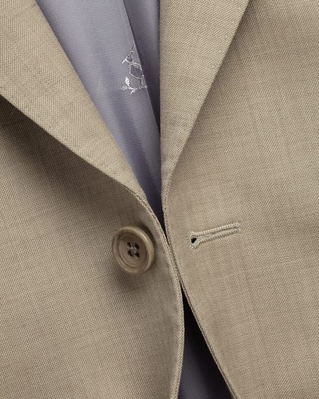 Charles Tyrwhitt Ultimate Performance Sharkskin Suit Jacket — Taupe