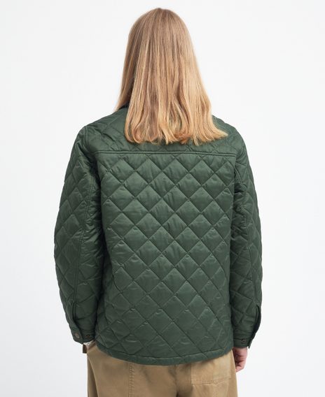 Barbour × Maison Kitsuné Kenning Quilted Jacket — Classic Green