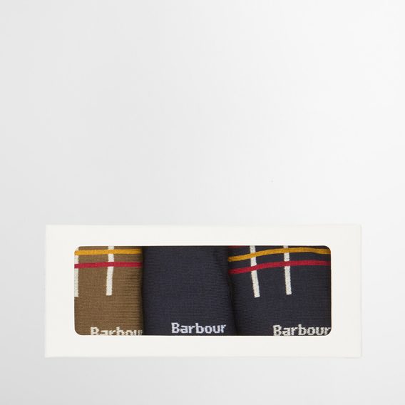 Barbour Tartan Socks Gift Box — Classic Tartan