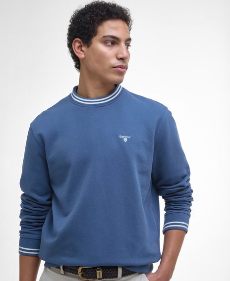 Barbour Rosford Tipped Sweatshirt — Dark Denim