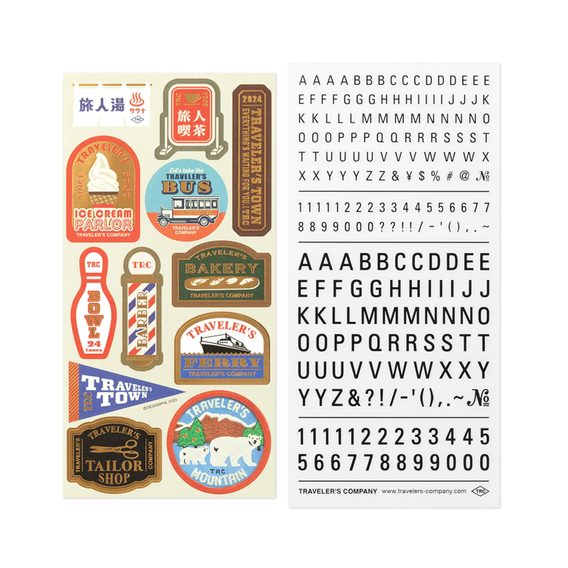 TRAVELER'S notebook Customized Sticker Set 2024