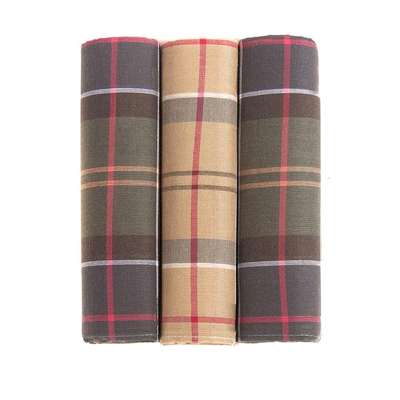 Barbour Handkerchief Pack — Classic Set (3 db)