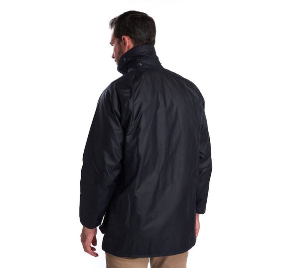 Barbour Beaufort Wax Jacket — Navy