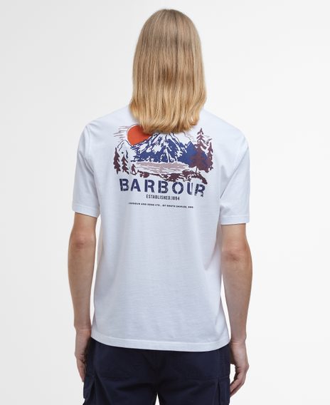 Barbour Perham Grafikus Póló — Fehér