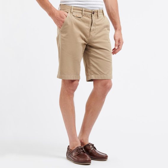 Egyszínű rövidnadrág Barbour Neuston Twill Shorts -  Stone